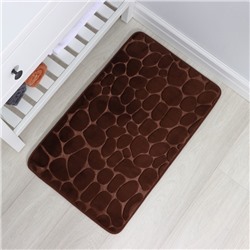 Коврик для ванной и туалета SAVANNA Memory foam, 50×80 см, коричневый