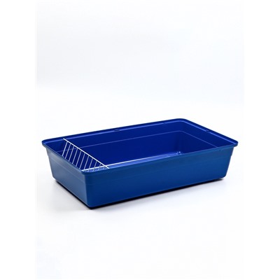 Клетка для кроликов, 60×36×32 см, усиленная, синяя