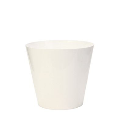 УЦЕНКА Горшок для цветов "Rosemary" D-330мм16л с дренаж.вставкой на колесиках белый