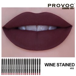 Provoc Полупермаментный гелевый карандаш для губ / 08 Wine Stained 7849