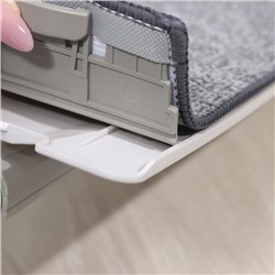 Швабра с отжимом и ведром Raccoon, ведро с отсеками, швабра плоская, 2 кармана, 32×12×142 см, дополнительная насадка из микрофибры