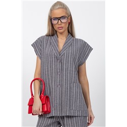 Жилет Орлеан (полоска/серый)