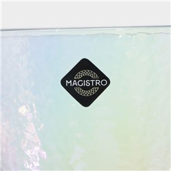 Бокал для вина Magistro «Жемчуг», 400 мл, 9.5×23 см, стекло, перламутровый