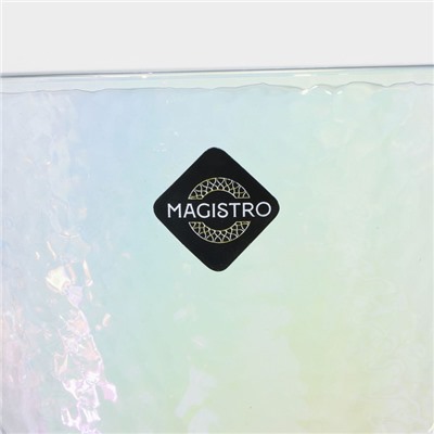 Бокал для вина Magistro «Жемчуг», 400 мл, 9.5×23 см, стекло, перламутровый