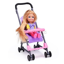 Кукла София беременная 29 см, с Алексом, дочкой (с акс., руки и ноги сгиб.)