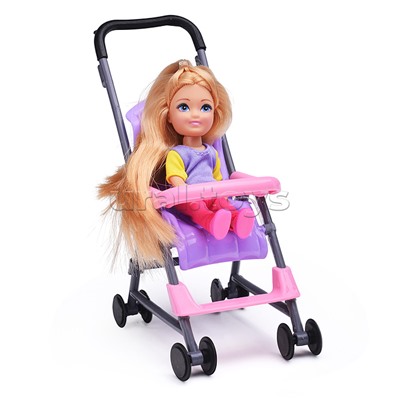 Кукла София беременная 29 см, с Алексом, дочкой (с акс., руки и ноги сгиб.)