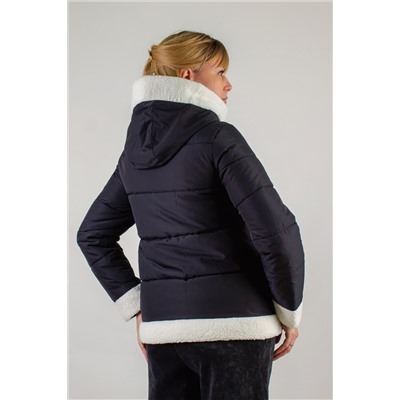 Демисезонная куртка с меховой отделкой, арт. 822