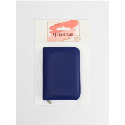 Набор маникюрный, 9 предметов, в футляре, синий