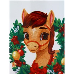 Кружка новогодняя керамическая «Уютного праздника», лошадь, 320 мл