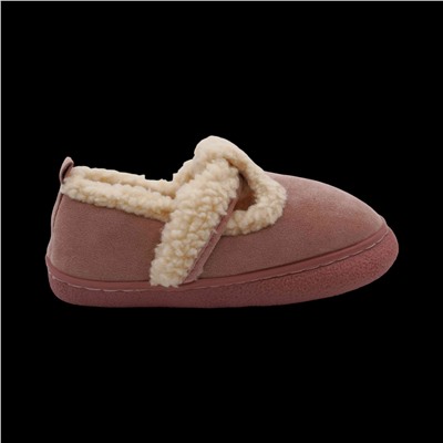 Тапочки-лоферы меховые К011-3 розовые