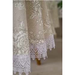 Натали Скатерть Скатерть Шантильи с кружевом круглая