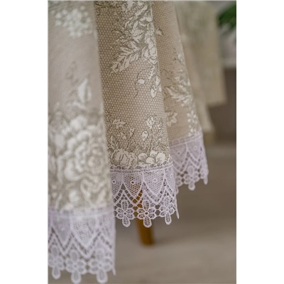 Натали Скатерть Скатерть Шантильи с кружевом круглая