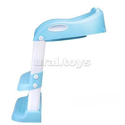 Детская накладка на унитаз со ступенькой (голубой)