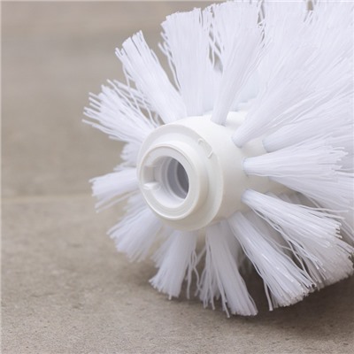 Насадка для ёршика, диаметр резьбы внутри 1.9 см, диаметр снаружи 2.8 см, 8×9 см, полипропилен