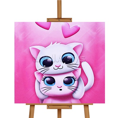 Мозаика алмазная "Милые кошечки" 20*20 см.