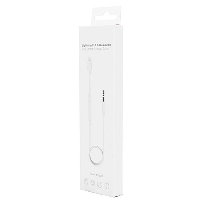 Кабель Lightning - 3.5mm - MH021  100см   (white)
