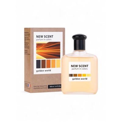 Туалетная вода мужская New Scent Golden World, 100 мл