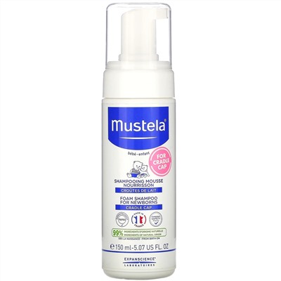 Mustela, шампунь-пенка для новорожденных, 150 мл (5,07 жидк. унции)