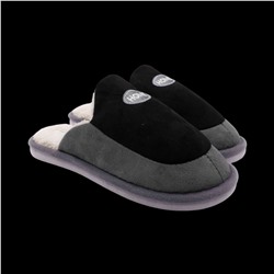 Тапочки домашние 10250-3 черно серые