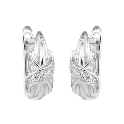 Серьги из серебра куб.циркон., МЦВ1065