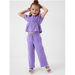 Комплект текстильный для девочек: блузка, брюки