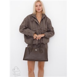 Сумка женская кожаная 9678SP cappuccino Velina Fabbaino-Safenta