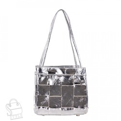 Сумка женская кожаная 9356-13VG silver Vitelli Grassi