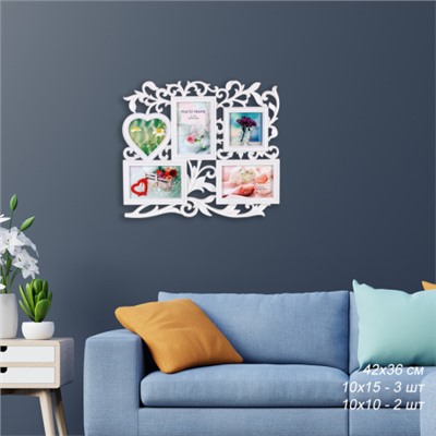Фоторамка коллаж 42x36 см / HS162 /уп 24/ 5 фото