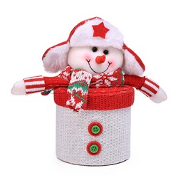 Новогоднее украшение "Снеговик" 19 см.