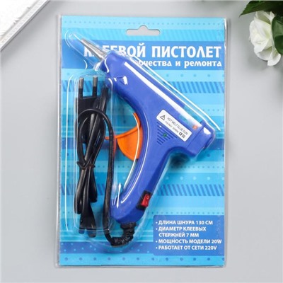 Клеевой пистолет 13.5×11 см питание: сетевой, диаметр стержня - 7 мм, МИКС