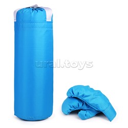 Набор детский игровой (перчатки, груша 60 см.) Оксфорд (голубой)