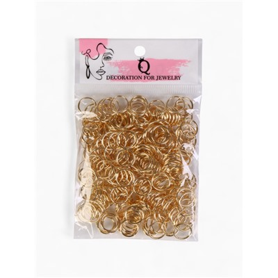 Кольцо соединительное 1×10 мм (набор 50 г, ± 145 шт.) СМ-984, цвет золото