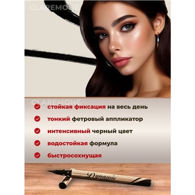 Подводка для глаз водостойкая черная Menow