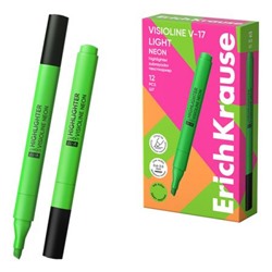 Текстовыделитель Visioline V-17 light Neon зеленый 63557 ErichKrause