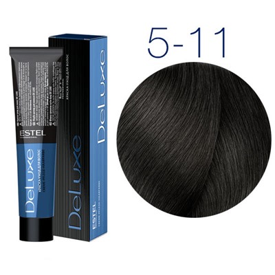 ЭстельDeLuxe Крем-краска для волос 5/11 Светлый шатен пепельный интенсивный 60 мл