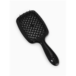 Расчёска массажная, широкая, продуваемая, 8.5×20.5(±1) см, чёрная