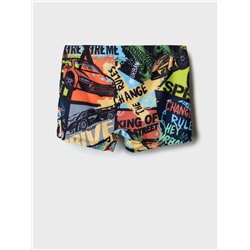 Плавки-шорты трикотажные для мальчиков, средней длины