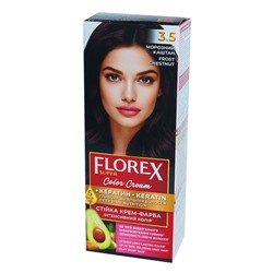 Florex Super стойкая крем-краска для волос 3.5 Морозный каштан