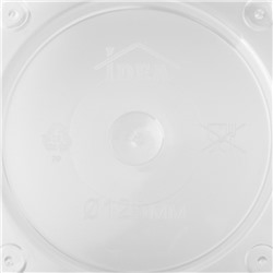 Горшок для орхидей с поддоном IDEA «Деко», 1.2 л, пластиковый, прозрачный