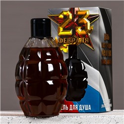 Гель для душа мужской «С 23 Февраля», 250 мл, пряный аромат, HARD LINE