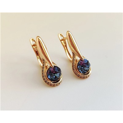 Серьги с кристаллами Swarovski