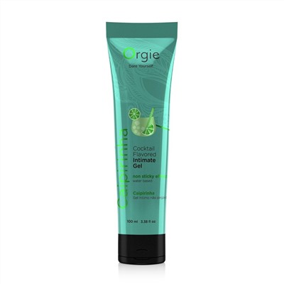 Съедобный интимный гель Orgie Lube Tube Cocktail Caipirinha - 100 мл.