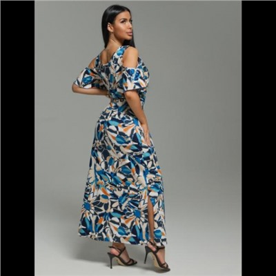 Платье Новелла (Синие цветы)