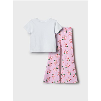 Комплект трикотажный для девочек: фуфайка (футболка), брюки