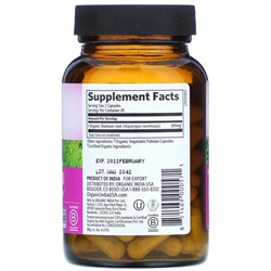 Organic India, шатавари, 90 вегетарианских капсул