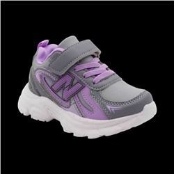 Кроссовки В879-19 серо фиолетовые