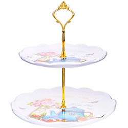 28919 Конфетница 2х ярусная LR (х16)