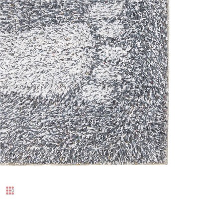 Коврик для ванной FOOTPRINT 40x60 см, хлопок, графитовый (Индия)