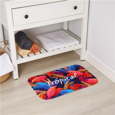 Коврик для ванной и туалета Доляна Tropical, 40×60 см