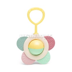 Погремушка-прорезыватель с ручкой "Цветочек" (в пакете)